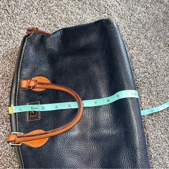 Vintage Dooney & Bourke Black Pebbled Grain Leather Hand Bag ❤️ - Picture 10 of 15